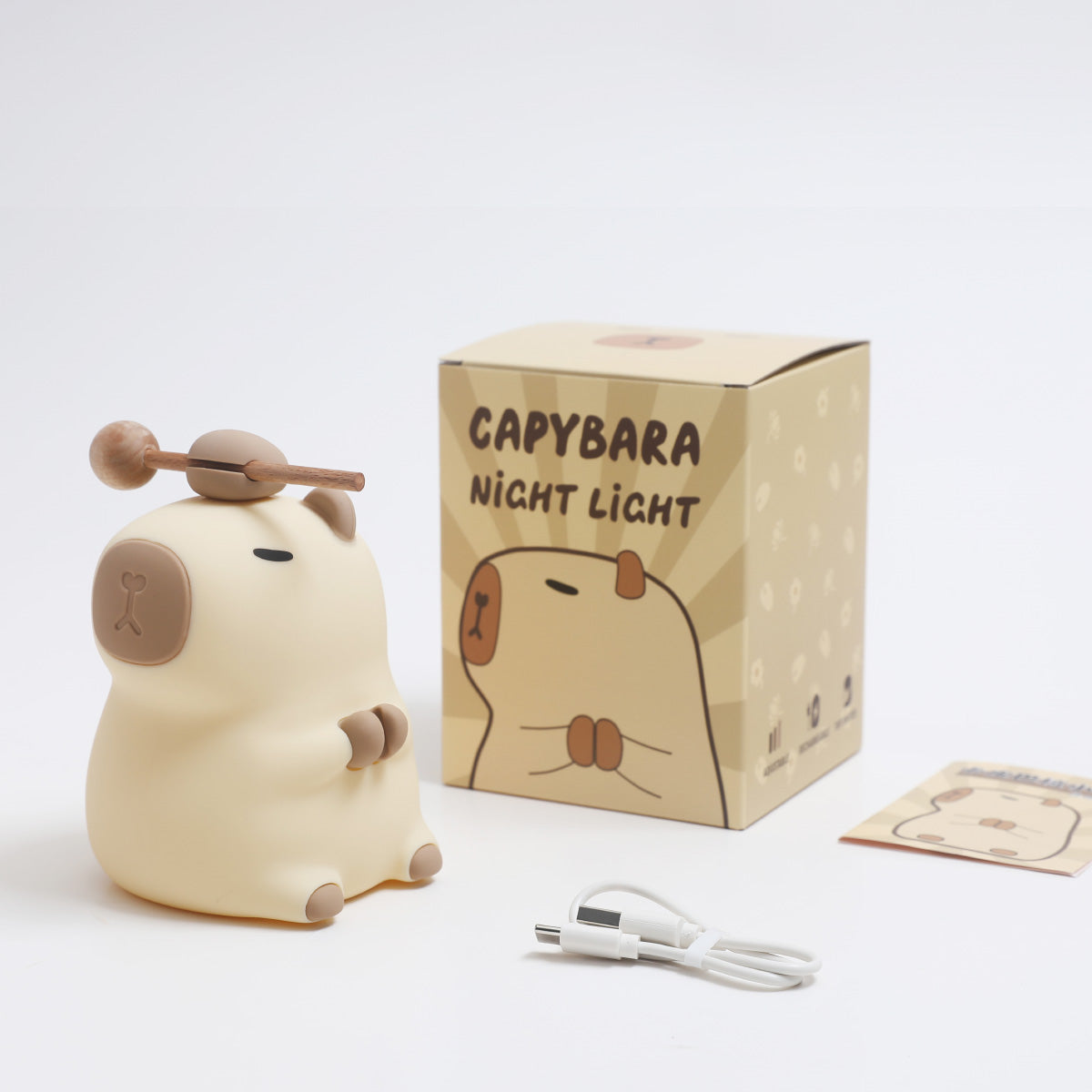 2024 Capybara Squishy Silicone Night Light - Perfect Gift for Kids and Girls